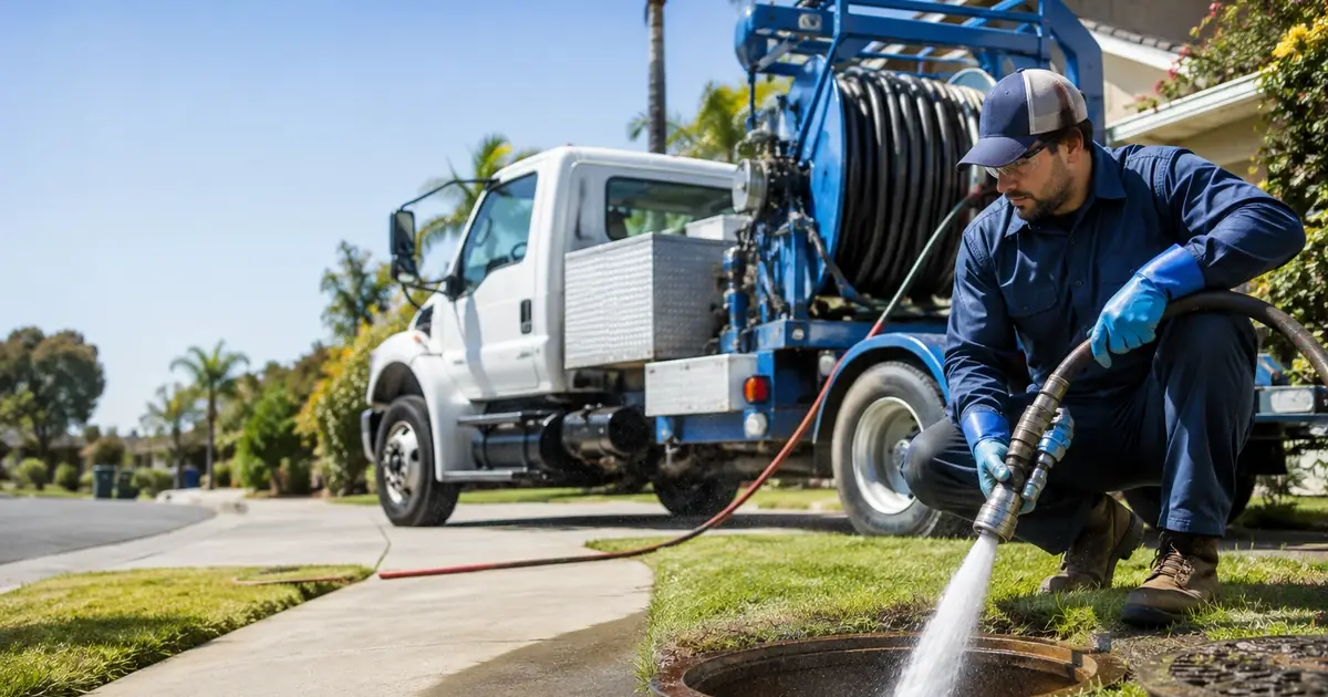 Hydro jet sewer cleaning Anza