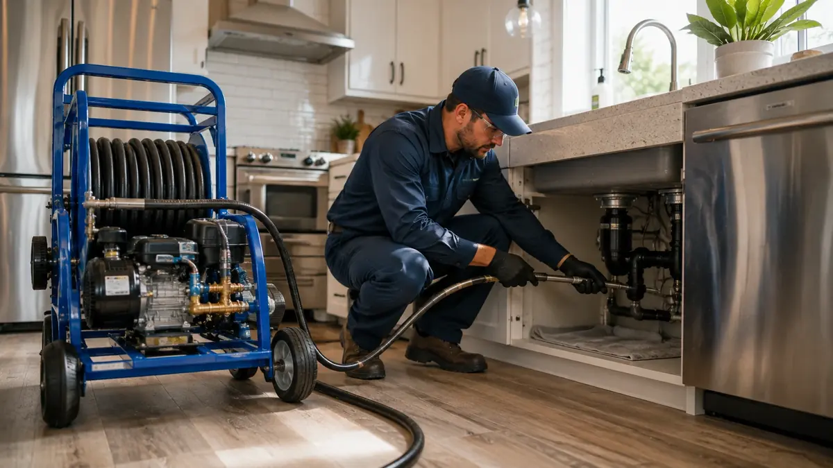 Kitchen Drain Hydro Jetting in Anza