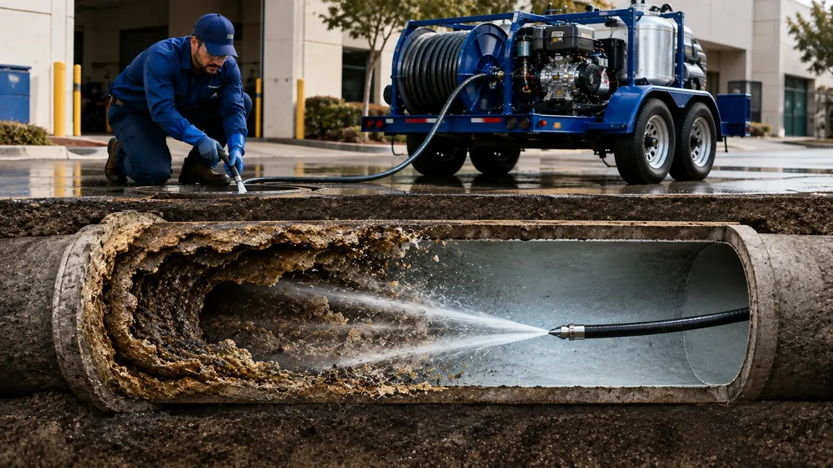 Sewer Pipe Descaling in Anza